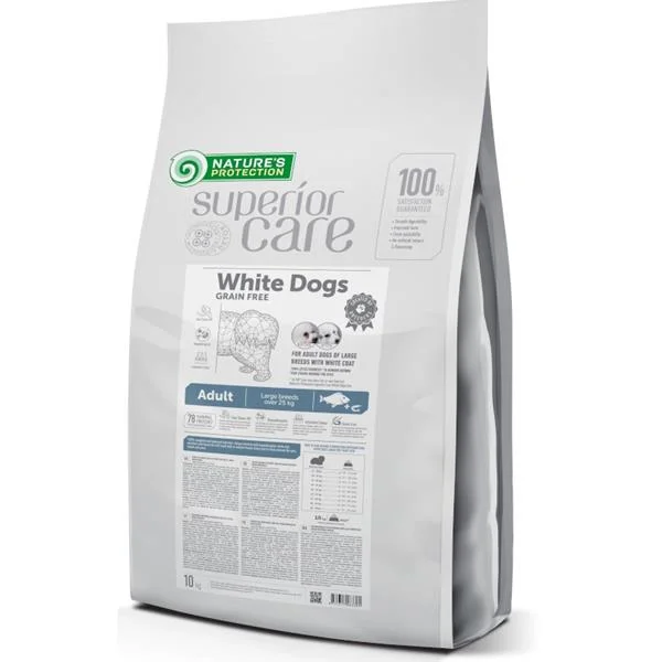 Nature’s Protection Superior Care Dog Dry White Dogs Large Breeds Grain Free White Fish 10 kg 