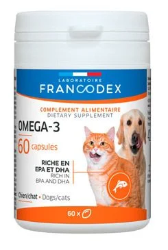 Francodex Omega 3 Capsules pes, kočka  60 tbl.