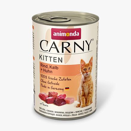 Animonda Carny Cat Kitten Telecí/Kuřecí/Krůta - 400g