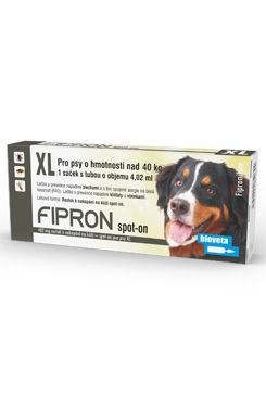 FIPRON spot-on pro psy a kočky XL pes nad 40 kg 1x4,02 ml (pipety)
