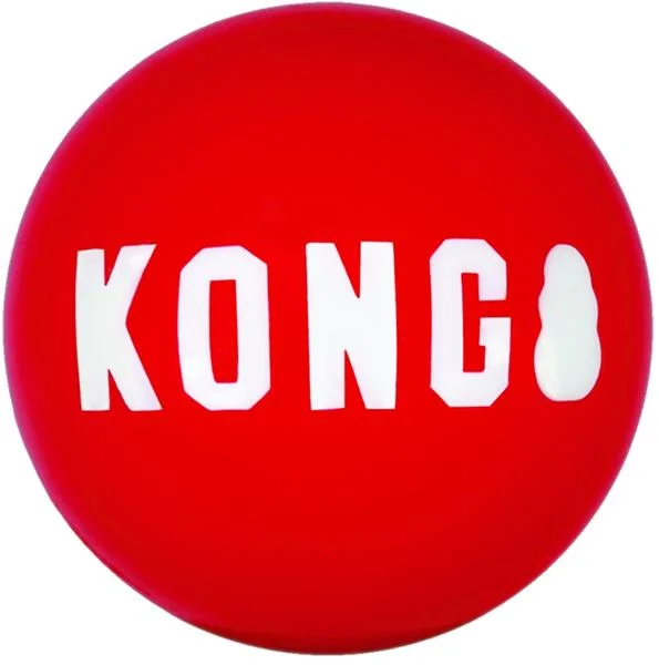 Hračka guma Signature míč 2ks KONG M