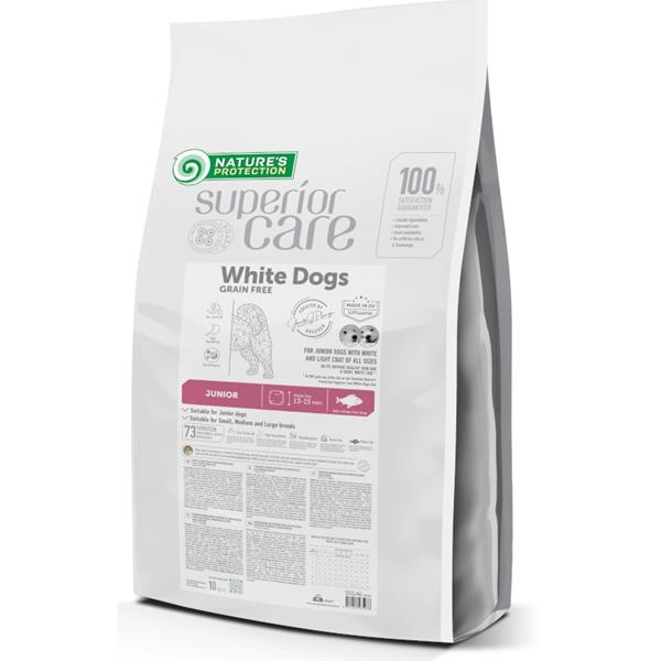 Nature’s Protection Superior Care Dog Dry White Dogs Junior Grain Free White Fish 10 kg 