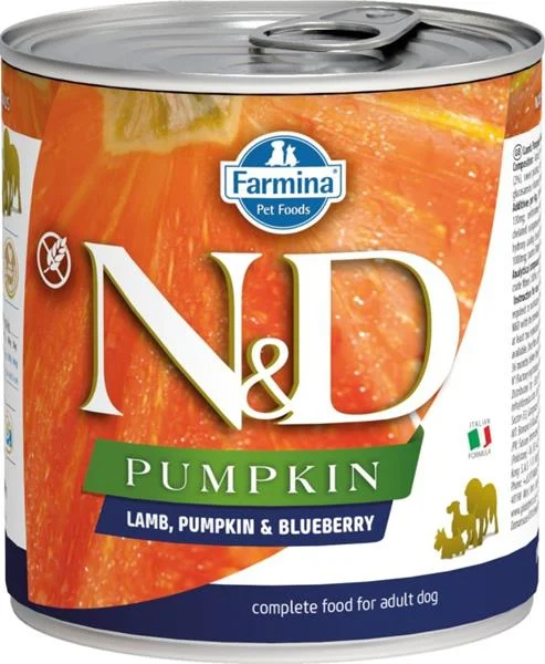 N&D DOG PUMPKIN Adult Lamb & Blueberry 285 g + 1 ks  ZDARMA
