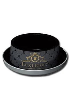 Miska plast LUXURIOUS černá 350 ml