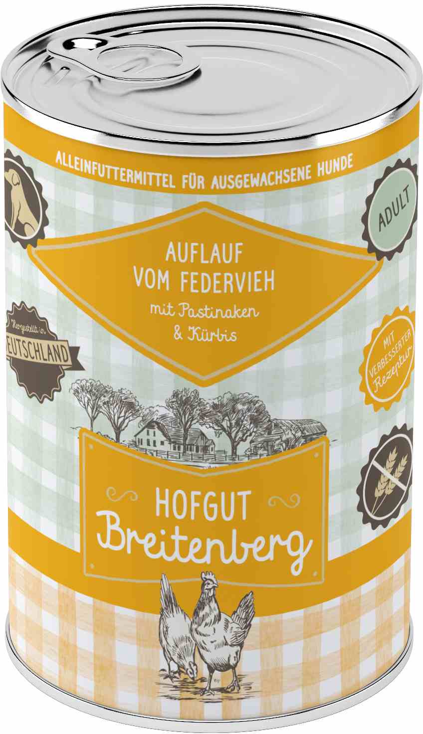 Hofgut Breitenberg Dog Auflauf vom Federvieh 400g