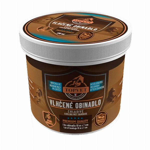 Vlhčené obinadlo chladivé Topvet 1 ks