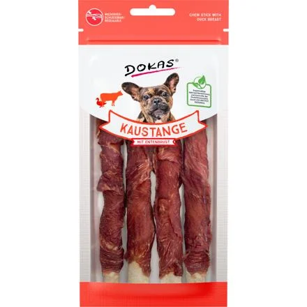 Dokas – Tyčinky z hovězí kůže obalené kachním 50 g