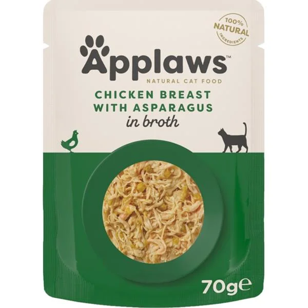 Applaws Cat kaps. kuřecí prsa a chřest 70 g