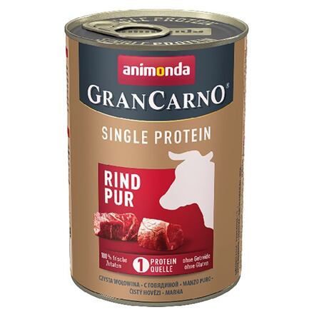 Animonda GRANCARNO Single Protein 400 g čisté hovězí, konzerva pro psy