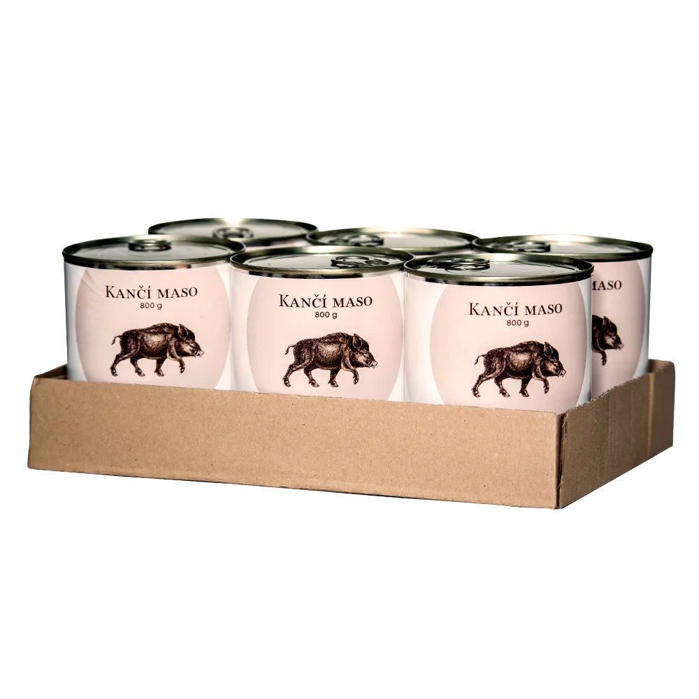 Bohemia Pet Food SIX PACK BOHEMIA Kančí maso ve vlastní šťávě 800g