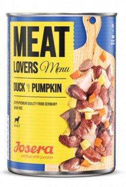 Josera Dog konz.Meat Lovers Menu Duck with Pumpk. 400g