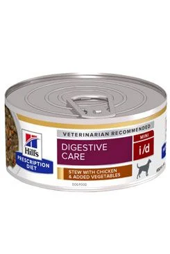Hill’s Can. PD I/D Digestiv Care Chick. stew Konz 156g NEW