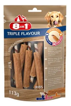 Žebírko žvýkací 8in1 Triple Flavour 6 ks