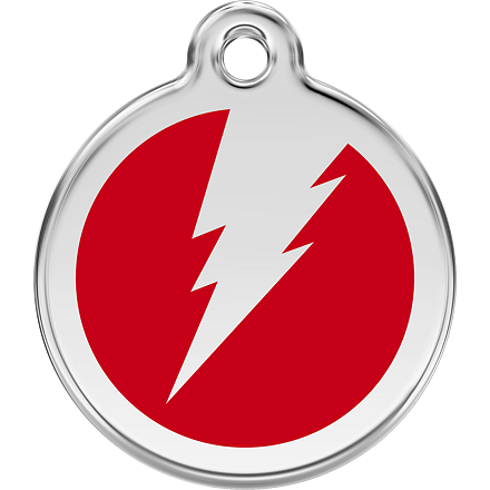 Známka Red Dingo Blesk červená velikost známky M - 30 mm