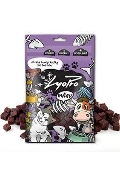 Lyopro mňau poch. sušené Měkké hovězí kostky 70g 70g