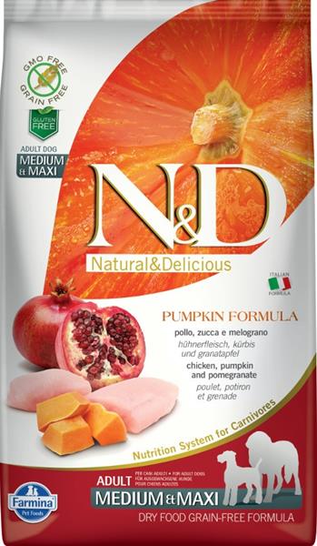 N&D Pumpkin DOG Adult M/L Chicken&Pomegranate 2,5 kg