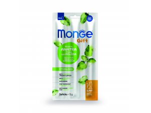 MONGE GIFT Cat Dentálníj jemné tyčinky kachna/meduňka/brusinky 15g