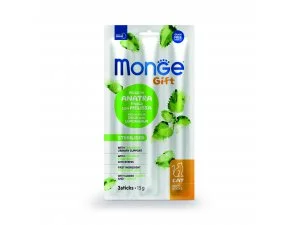 MONGE GIFT Cat Dentálníj jemné tyčinky kachna/meduňka/brusinky 15g