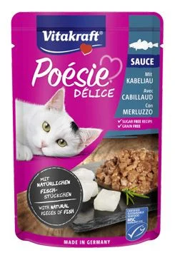 Vitakraft Poésie Délice Sauce treska 85 g