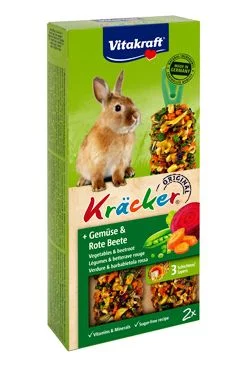 Vitakraft Kräcker zelenina a červená řepa pro králíky