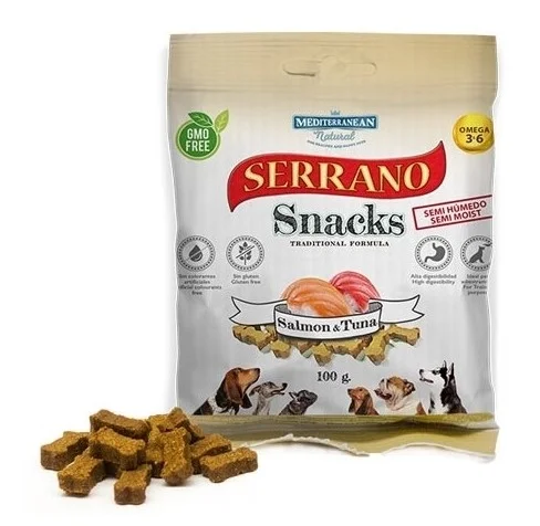 Serrano Snack Meditky rybí - tréninkové kostičky 85g