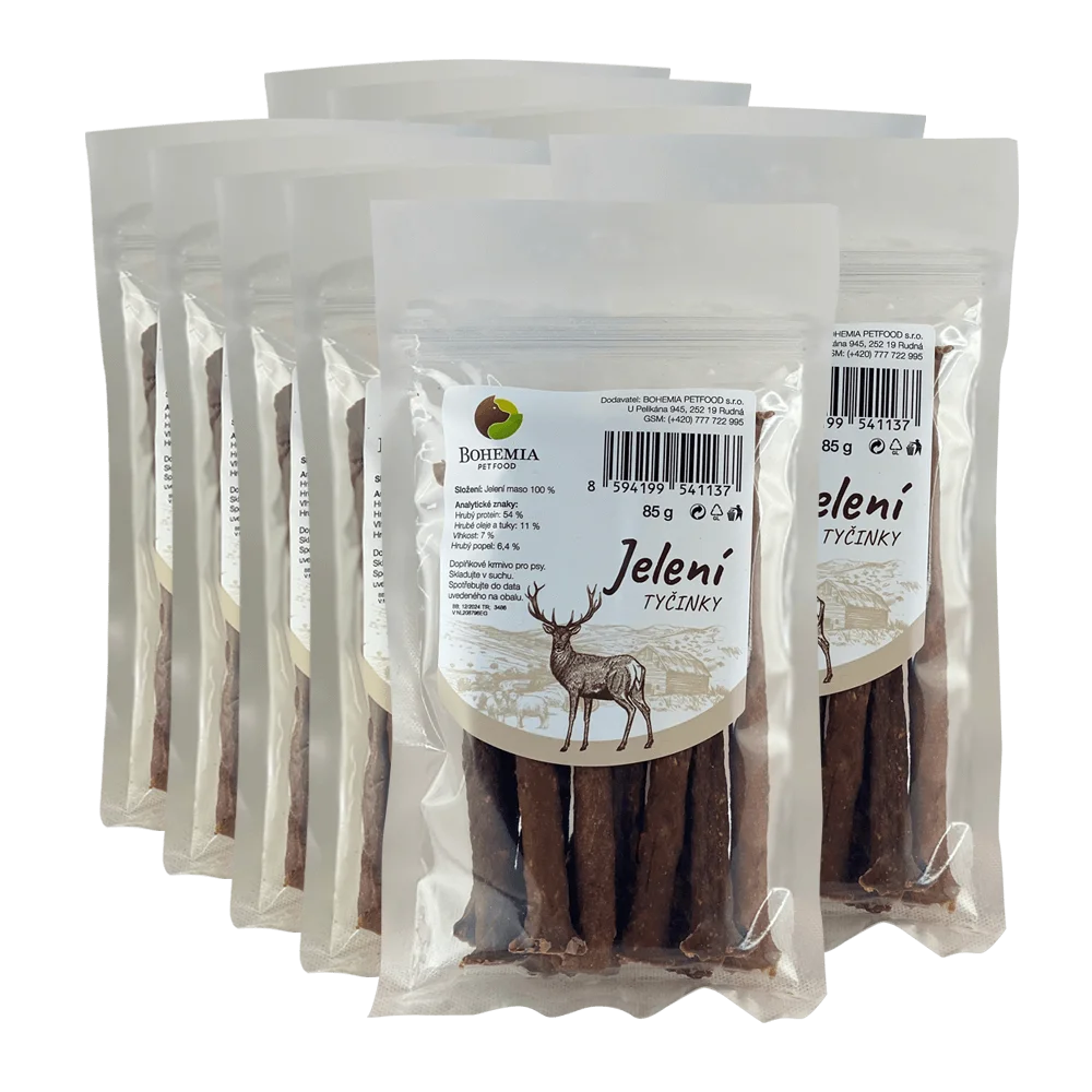 Bohemia Pet Food 10x BOHEMIA Jelení tyčinky 85g
