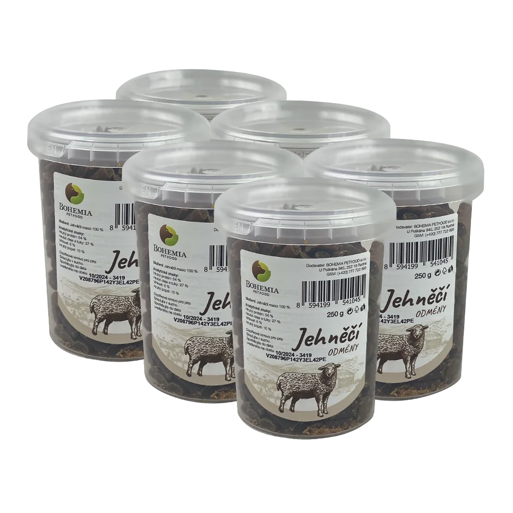Bohemia Pet Food BOHEMIA 6x Jehněčí odměny 250g