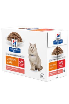 Hill's Fel. PD C/D Urinary Stress Salmon Kapsa 12x85g