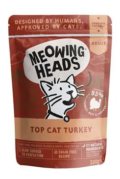 Kapsička MEOWING HEADS Top Cat Turkey 100 g