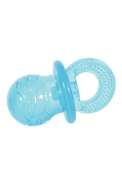 Hračka pes dudlík TPR POP PACIFIER tyrkysová Zolux 7 cm