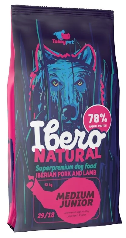 Ibero Natural Dog Medium Junior - 4x12kg