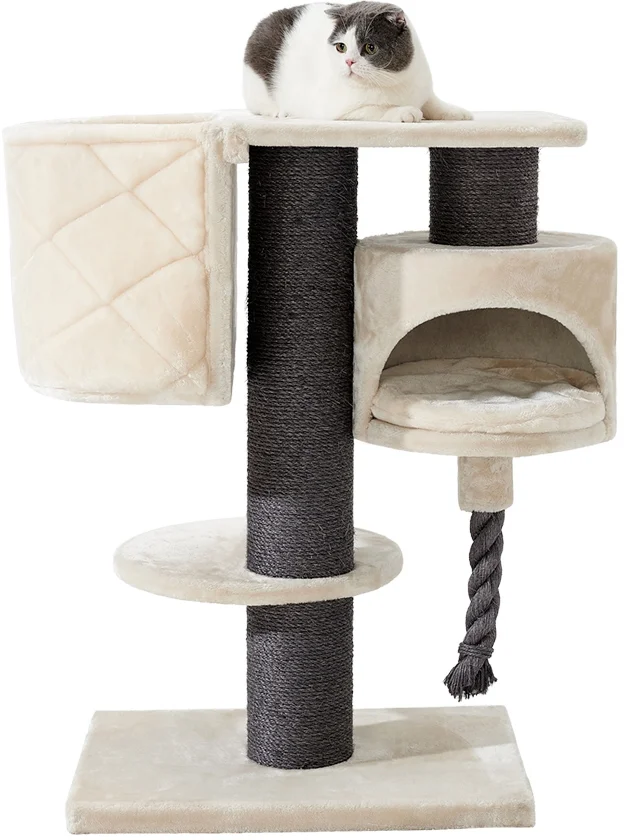 Nobby škrabadlo Cupid s kapsou pro kočky 93 cm krémová