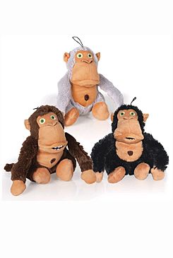 Hračka pes Crazy monkey černá 36cm