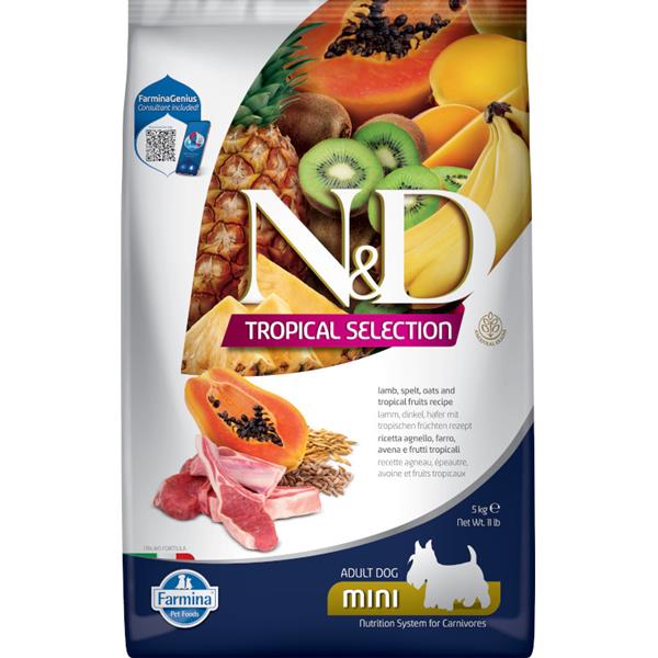 N&D TROPICAL SELECTION DOG Adult Mini Lamb 5kg 