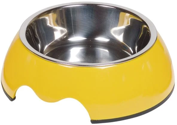 Nobby Nobly nerez miska v žlutém pouzdře 160ml