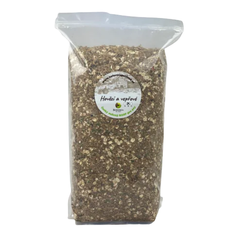 Bohemia Pet Food BOHEMIA Hovězí a Vepřové B - sušený BARF Hmotnost: 5 Kg