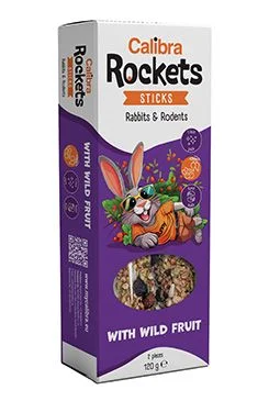 Calibra Rockets Sticks Rabbits&Rodents Wild fruit  120g