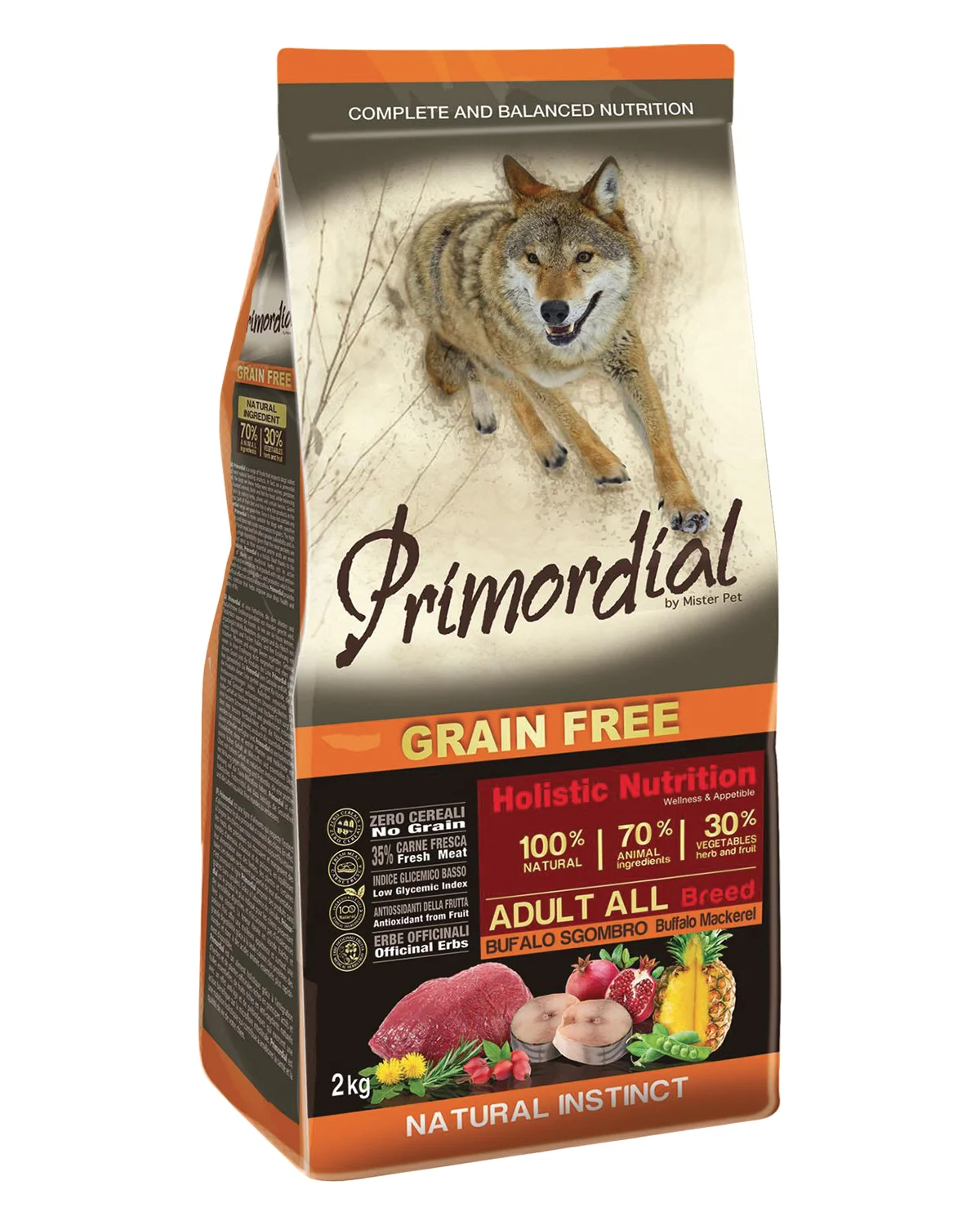 PRIMORDIAL Adult Buffalo&Mackerel 2 kg