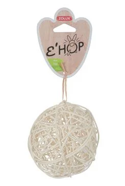 Hračka hlodavec EHOP koule z přírodního ratanu Zolux 1 ks