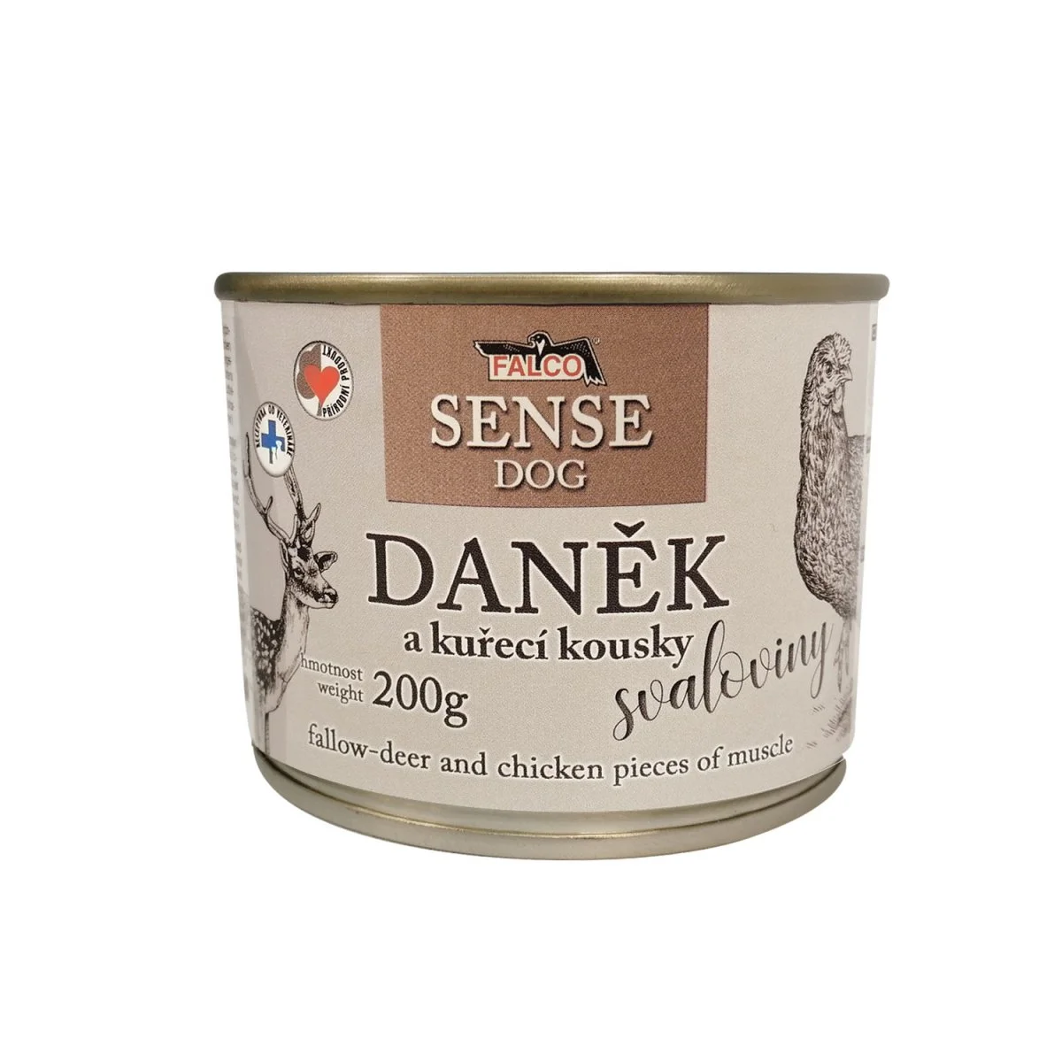 Falco FALCO SENSE DOG daněk a kuře 200g