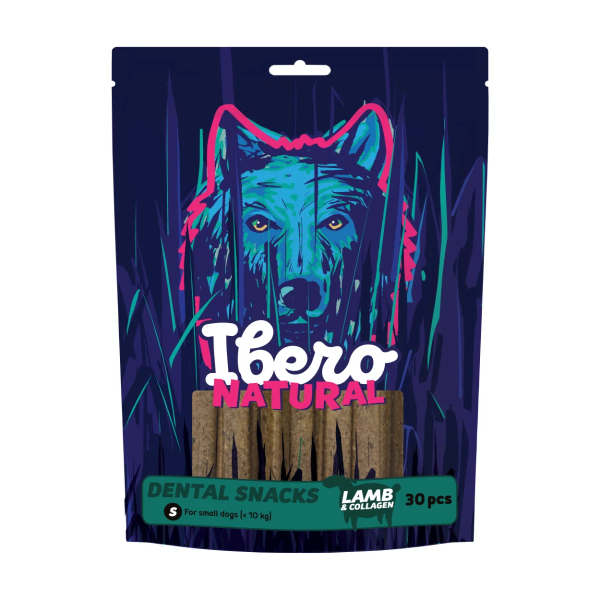 Ibero Natural Dental Snack Jehněčí/Kolagen - S (30ks)