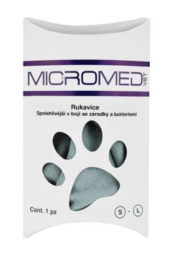 Rukavice VET MICROMED ošetřující, čístící S 1 ks