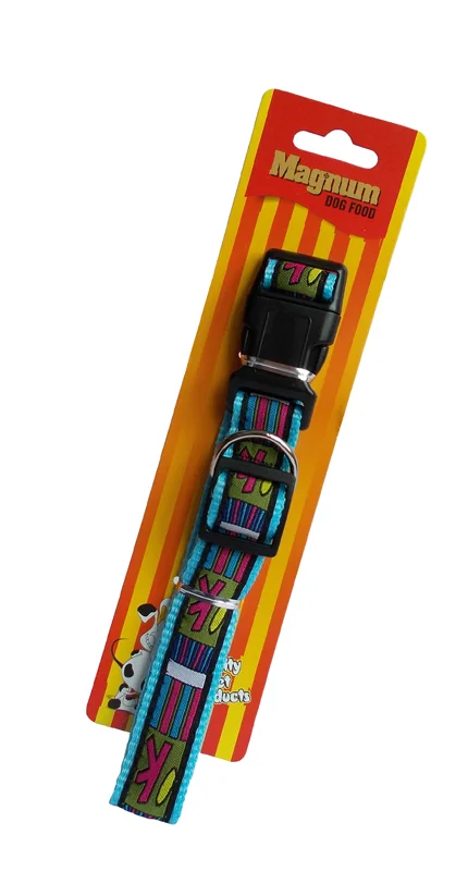 Magnum Obojek pro psy modrý 25mm x 45-70cm