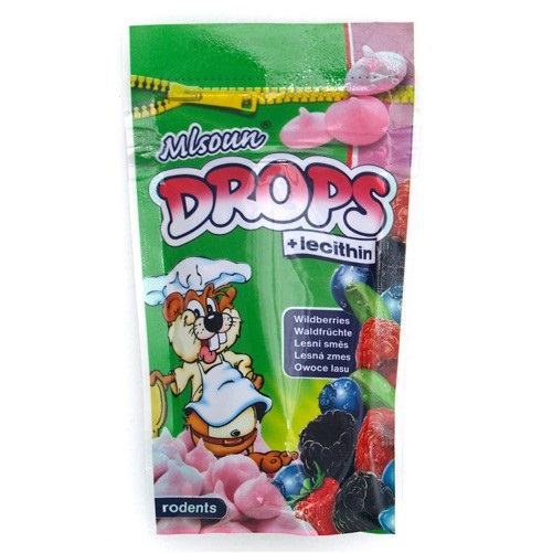 Mlsoun drops lesní směs - pochoutka pro hlodavce, sáček, 75g