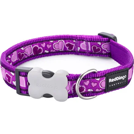 RedDingo Obojek Breezy Love Purple - 2,5/41 až 60cm