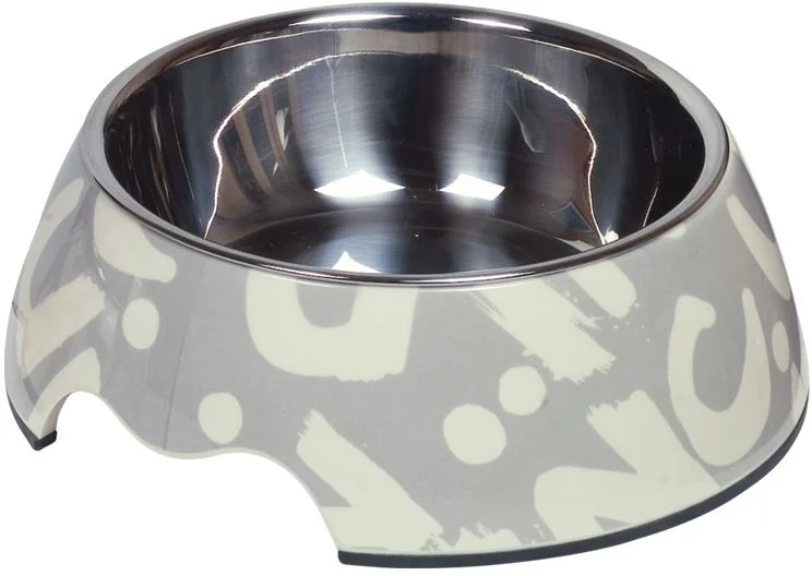 Nobby Letter nerez miska v pouzdře s potiskem 350ml