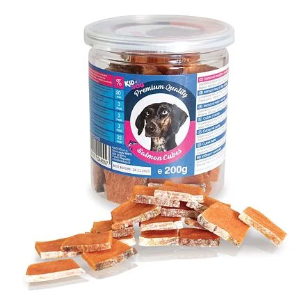 KIDDOG lososové masíčko v plátku - PREMIUM QUALITY 200 g dóza 1 dóza
