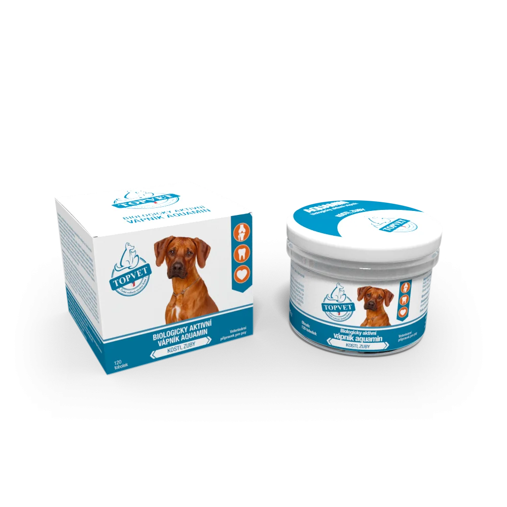 Aquamin-Vápník pro psy TOPVET 120tob