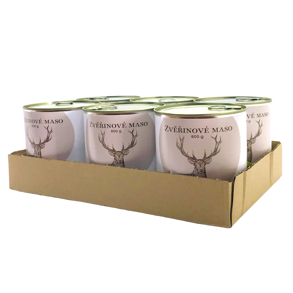 Bohemia Pet Food SIX PACK BOHEMIA Zvěřinové maso ve vlastní šťávě 800g