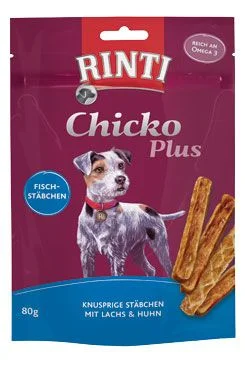 Pochoutka RINTI Extra Chicko Plus losos + kuře 80 g